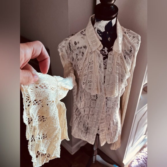 Vintage Le Château lace blouse - Picture 3 of 7